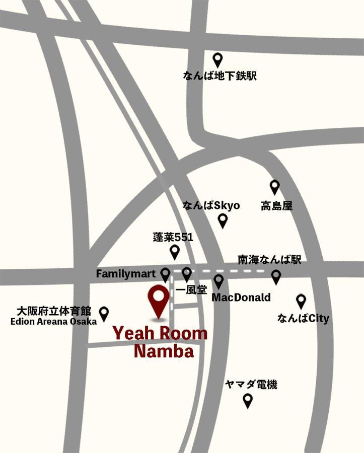 Yeah Room Namba Osaka Exterior foto